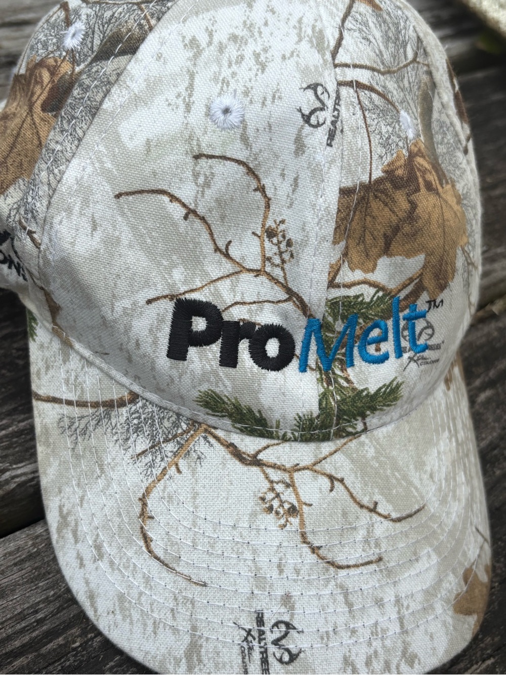 Camouflage Baseball Cap - White Tan Brown